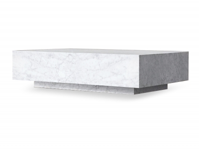 Natural Italian Carrara White Coffee Table