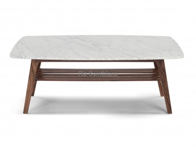 Natural Italian Carrara White  Coffee Table
