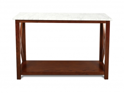 Natural Italian Carrara White Console Table