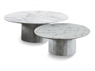 Natural Italian Carrara White  Coffee Table