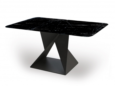Natural Italian Black Marble Dining Table