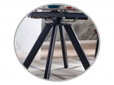 Rotating Retractable  Round Dining Table Base
