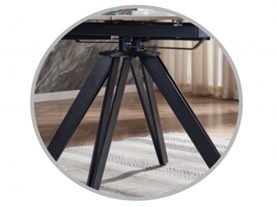 Rotating Retractable Round Dining Table Base