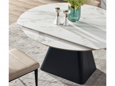 Rotating Retractable Round  Dining Table Base