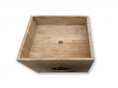 Natural Yellow Travertine Marble Bathroom Vanity Top